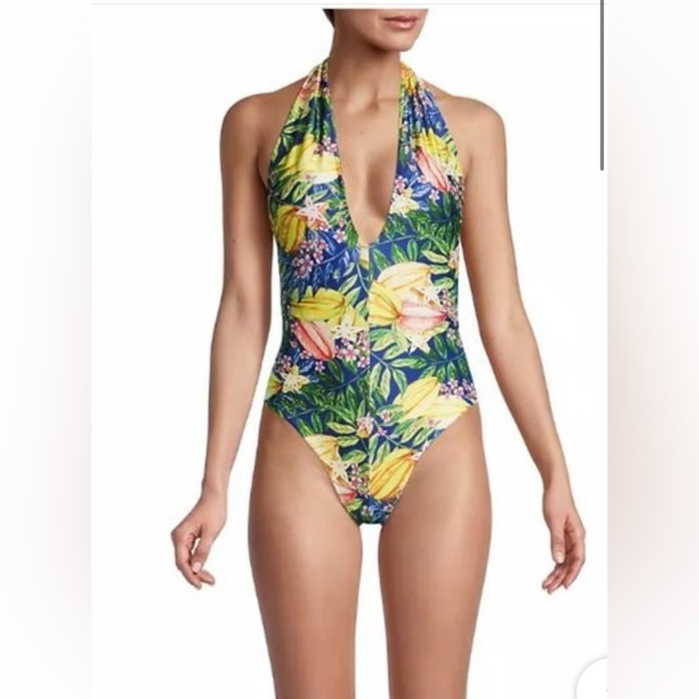 Farm Rio Women’s Caipirinha One Piece Reversible Swimsuit - Size L